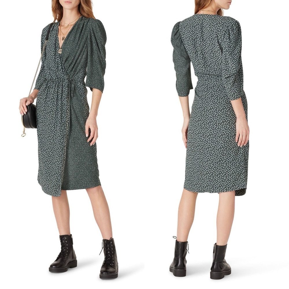 See by Chloé Floral and Dot Wrap Dress Size 34 or US 2